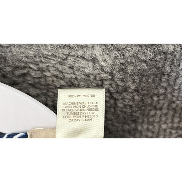 LOFT Petite Sleeveless Scoop Floral Top Womens Size Small SP Blue Ruffle Keyhole - Picture 4 of 7